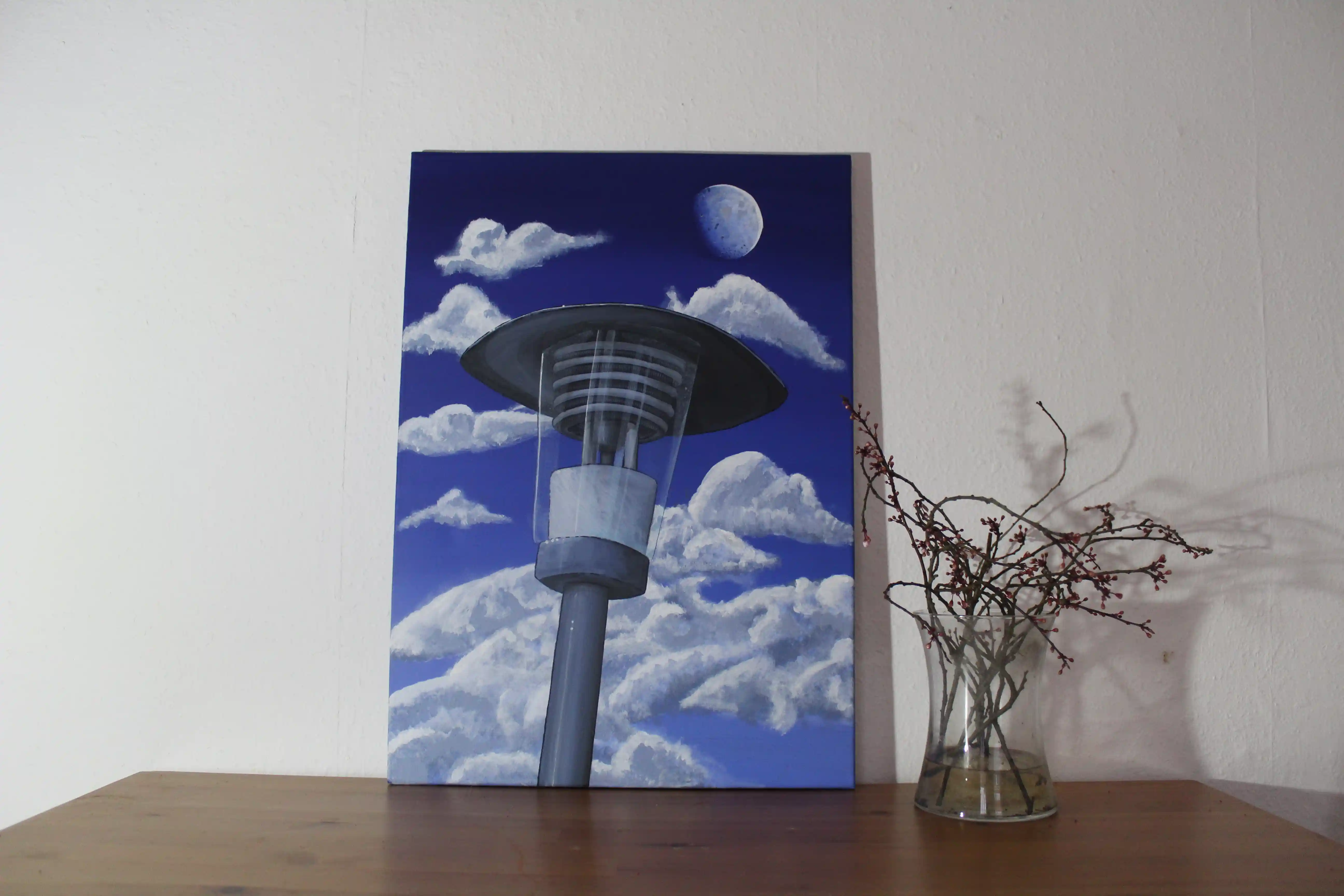 lantern at evening