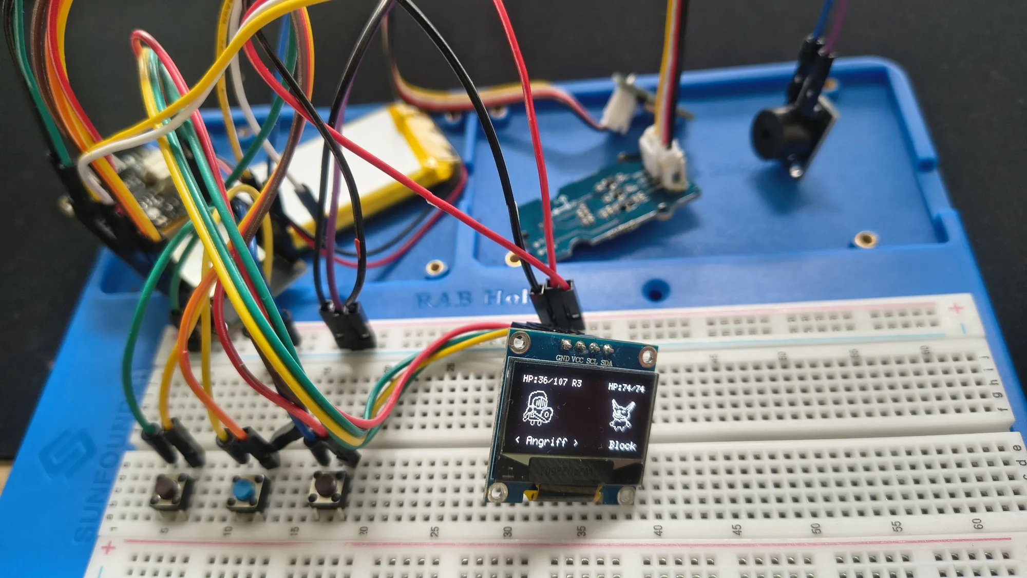 Pocket Knight breadboard prototype