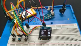 Pocket-Knight-Prototyp auf dem Breadboard